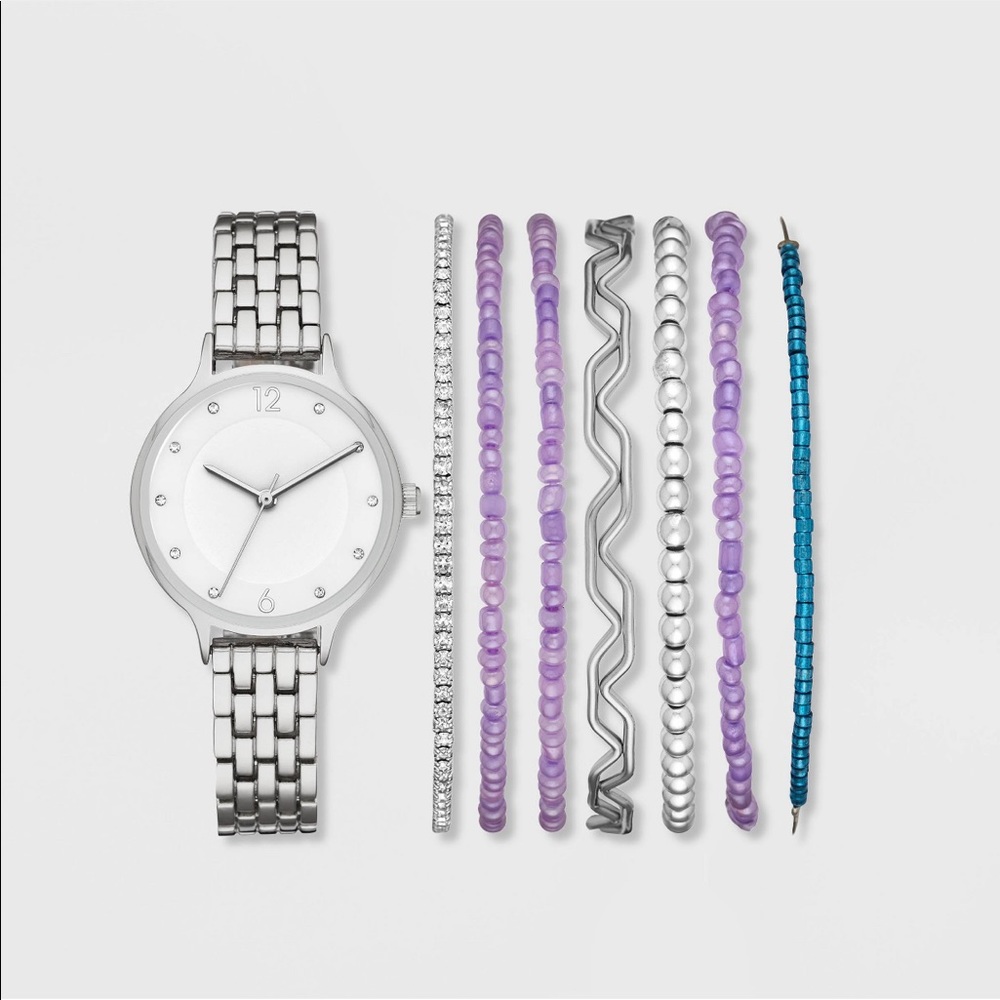 A New Day Silver Watch Set